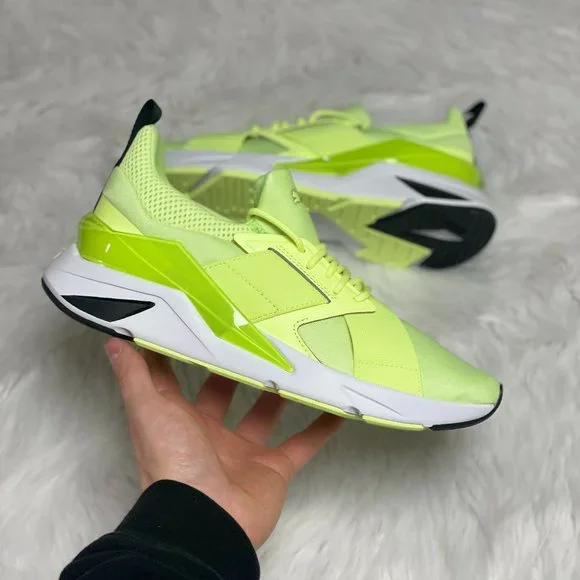 Puma Muse X5 Pop Low Womens Lace Up Casual Shoes Green 384098-02 NEW Size 8.5 - Picture 1 of 5